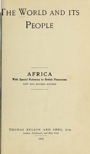 Cover of: The world and its people; Africa | 