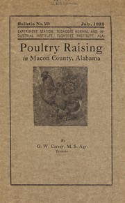 Cover of: Poultry raising in Macon County, Alabama by George Washington Carver