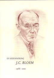 In herinnering J.C. Bloem, 1966-2001