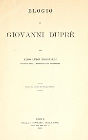 Cover of: Elogio di Giovanni Duprè