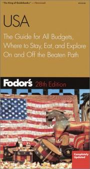 Cover of: Fodor's USA, 28th Edition: The Guide for All Budgets, Where to Stay, Eat, and Explore On and Off the Beaten Path (Fodor's Gold Guides)