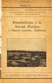 Cover of: Possibilities of the sweet potato in Macon County, Alabama