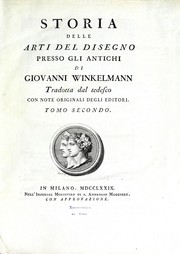 Cover of: Storia delle arti del disegno presso gli antichi by Johann Joachim Winckelmann