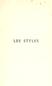 Cover of: Les styles by Havard, Henry