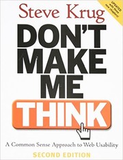 Cover of: Don't make me think! by Steve Krug