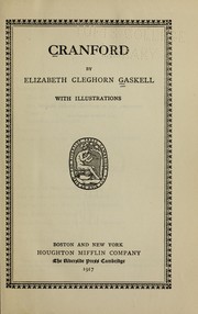Cover of: Cranford | Elizabeth Cleghorn Gaskell