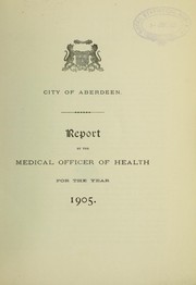 Cover of: [Report 1905]