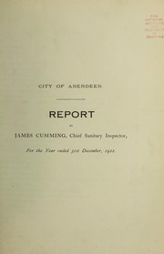 Cover of: [Report 1922] | Aberdeen (Scotland). City Council