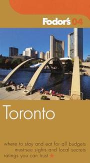 Cover of: Fodor's Toronto 2004