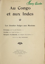 Cover of: Au Congo et aux Indes by Ivan de Pierpont