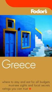 Cover of: Fodor's Greece by Fodor's