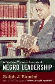Cover of: A brief and tentative analysis of Negro leadership by 