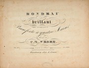 Cover of: Rondeau brillant oe. 62: arrange pour le pianoforte a quatre mains