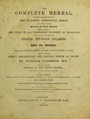 Cover of: The complete herbal ... by Nicholas Culpeper