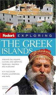 Cover of: Fodor's Exploring the Greek Islands by Fodor's