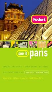 Cover of: Fodor's See It Paris, 1st Edition (Fodor's See It)