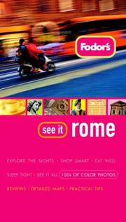 Cover of: Fodor's See It Rome, 1st Edition (Fodor's See It) by Fodor's