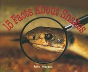 Cover of: 15 Facts About Snakes