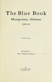 Cover of: The Blue book Montgomery, Alabama, 1909-10