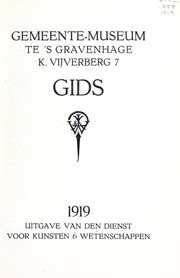 Cover of: Gids: Gemeente-Museum te 's Gravenhage, K. Vijverberg 7.