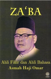 Cover of: Za'ba: Ahli Fikir dan Ahli Bahasa