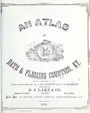 Cover of: An atlas of Bath & Fleming Counties, Ky by D.J. Lake & Company