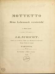 Cover of: Mottetto "Meine Lebenszeit verstreicht."