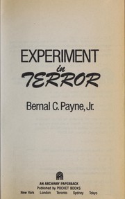 Cover of: Experiment in terror