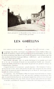 Cover of: Les Gobelins