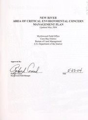 Cover of: New River area of critical environmental concern management plan by United States. Bureau of Land Management. Coos Bay District