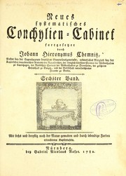 Neues systematisches Conchylien-Cabinet by Johann Hieronymus Chemnitz