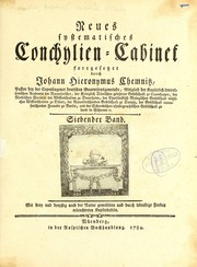 Cover of: Neues systematisches Conchylien-Cabinet