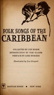 Cover of: Folk songs of the Caribbean