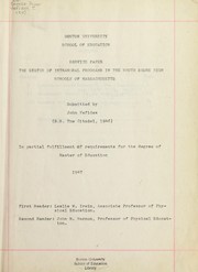 Cover of: The status of intramural programs in the South Shore high schools of Massachusetts by John Vafides