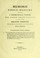 Cover of: Memorie fisico-mediche sopra i principali vermi del corpo umano vivente, e le cos©Ơ dette malattie verminose: per servire di supplimento e di continuazione alle Lezioni