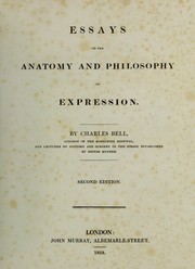 Cover of: Essays on the anatomy and philosophy of expression | Sir Charles Bell