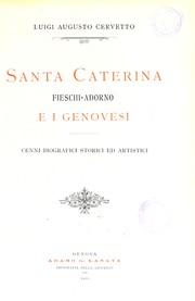 Cover of: Santa Caterina Fieschi-Adorno e i Genovesi: cenni biografici storici ed artistici