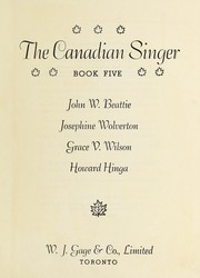 Cover of: The Canadian singer