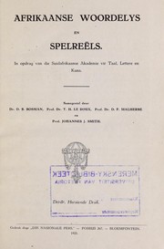 Cover of: Afrikaanse woordelys en spelree ls