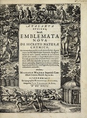Cover of: Atalanta fugiens, hoc est, Emblemata nova de secretis naturae chymica by Michael Maier