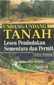 Cover of: Undang-Undang Tanah Lesen Pendudukan Sementara Dan Permit