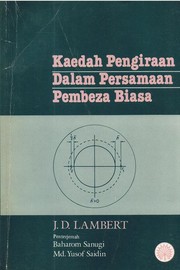 Cover of: Kaedah Pengiraan Dalam Persamaan Pembeza Biasa by J. D. Lambert