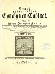 Cover of: Neues systematisches Conchylien-Cabinet