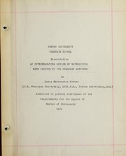 Cover of: An interferometer method of determining wave lengths in the hydrogen spectrum by Lewis Swinnerton Combes