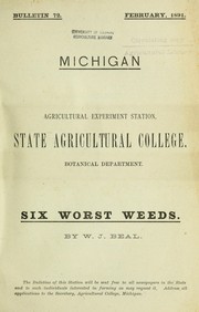 Cover of: Six worst weeds by W. J. Beal