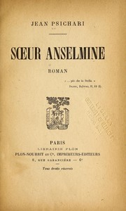 Cover of: S¿ur Anselmine by Ioannis Psicharis