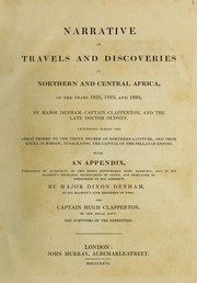 Cover of: Narratives of travels and discoveries in Northern and Central Africa, in the years 1822, 1823, and 1824