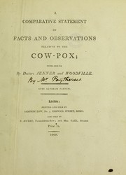 Cover of: A comparative statement of facts and observations relative to the cow-pox