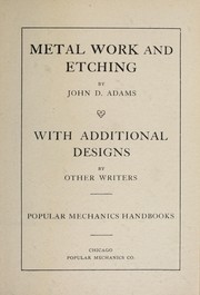 Cover of: Metal work and etching