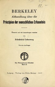 Cover of: Abhandlung u ber die Prinzipien der menschlichen Erkenntnis